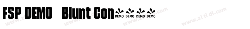 FSP DEMO   Blunt Con字体转换